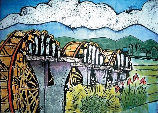 ~紙版画に出会って~清宮ルリ子版画展