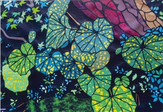 カラフル折紙、和紙　切り絵展