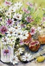 優しい花の水彩画展