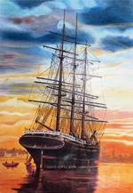 色鉛筆画「安藤徹の世界」