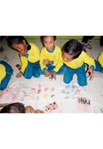 つながる　ジャワのこどもと福岡のこども