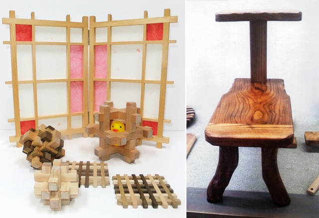 手作り木工のインテリア作品展