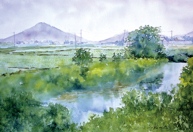 さかもと土筆透明水彩画作品展