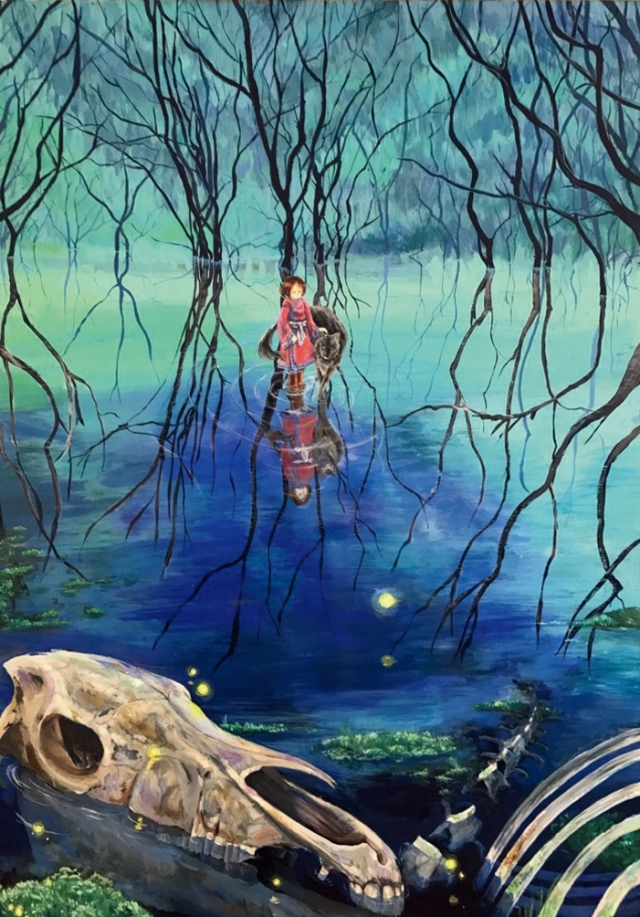 福岡県立香椎高等学校書道部・美術部作品展