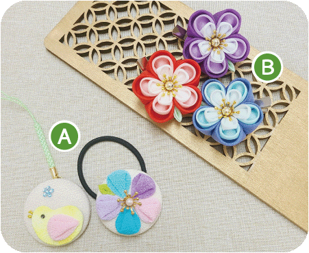 つまみ細工制作体験