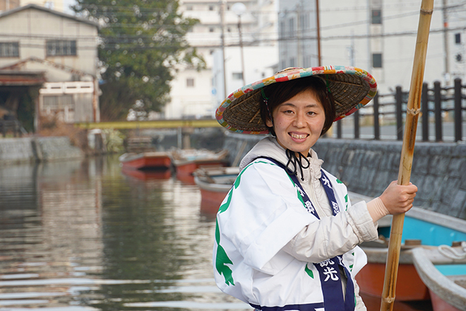 柳川川下り船頭 田野井 希美(たのい のぞみ)